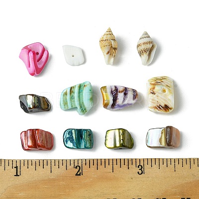 198G 11 Styles Natural Mixed Shell Beads Sets BSHE-FS0001-05-1