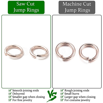 925 Sterling Silver Saw Cut Open Jump Rings STER-F036-02RG-1x5mm-1