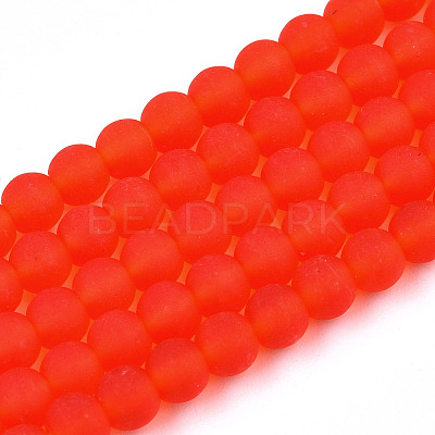 Transparent Glass Beads Strands GLAA-T032-T4mm-MD09-1