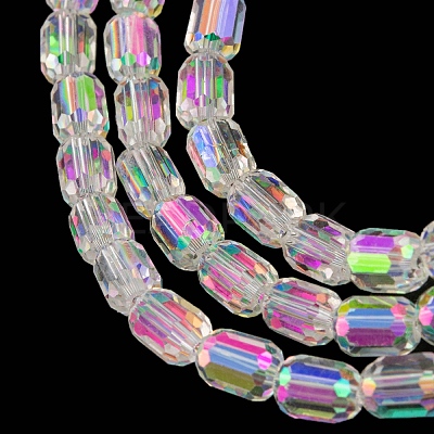 Electroplate Glass Beads Strands EGLA-D031-01-01-1
