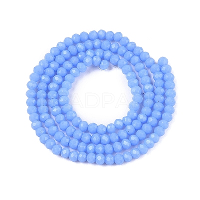 Opaque Solid Color Imitation Jade Glass Beads Strands EGLA-A044-P1mm-D17-1