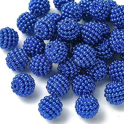 Imitation Pearl Acrylic Beads OACR-FS0001-45E-1