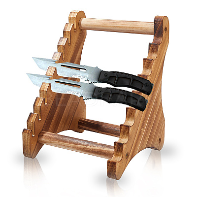 Wood Sword Display Riser Stands ODIS-WH0030-249-1
