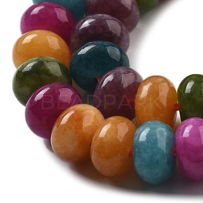 2 Strands Natural White Jade Beads Strands G-PA0001-87-1
