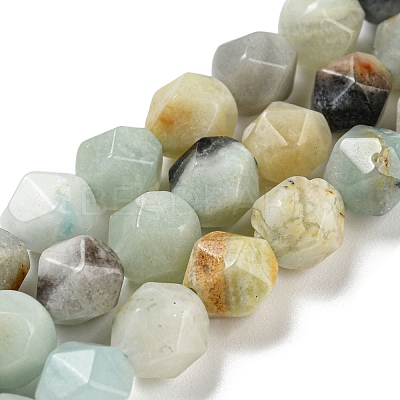 Natural Flower Amazonite Beads Strands G-C085-A01-01-1