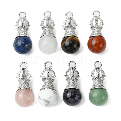 Natural Mixed Stone Pendants G-C114-04P-1