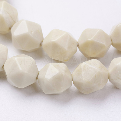 Natural Petrified Wood Beads Strands G-J376-59-10mm-1
