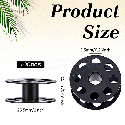 Iron Sewing Embroidery Thread Spool IFIN-WH0100-27EB-1