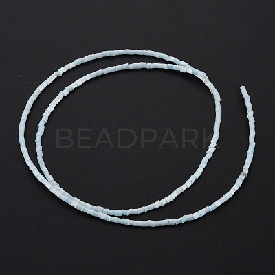 Glass Silk Stain Style Beads Strands GLAA-N047-001A-01-1