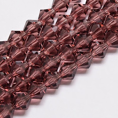 Imitate Austrian Crystal Bicone Glass Beads Strands GLAA-F029-3x3mm-05-1