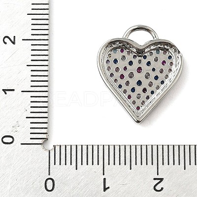 Brass Micro Pave Cubic Zirconia Pendants KK-I276-29P-1