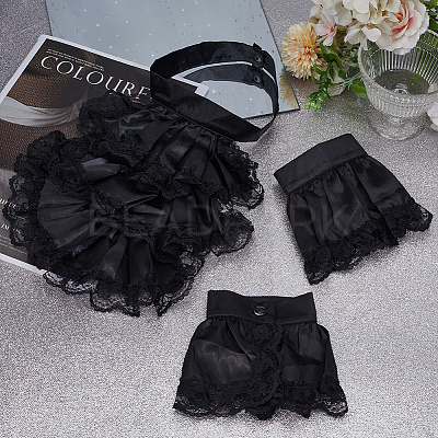 Polyester Retro Lace Collars DIY-WH0622-508B-1