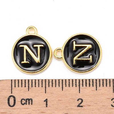Golden Plated Alloy Charms X-ENAM-S118-02N-1