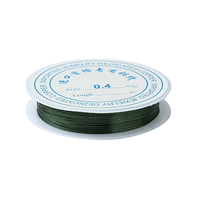 Round Copper Jewelry Wire CWIR-S002-0.4mm-M-1