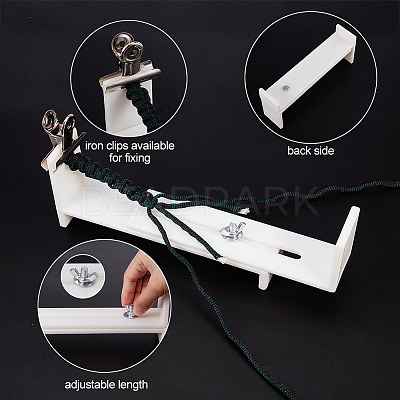 Acrylic Bracelet Webbing Retainer Knitting Tool TOOL-WH0155-21A-1