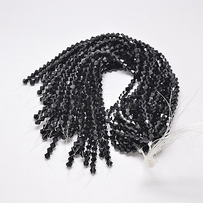 Imitate Austrian Crystal Bicone Glass Beads Strands GLAA-F029-3x3mm-02-1