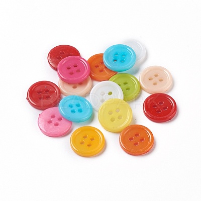Acrylic Sewing Buttons BUTT-E076-E-M-1