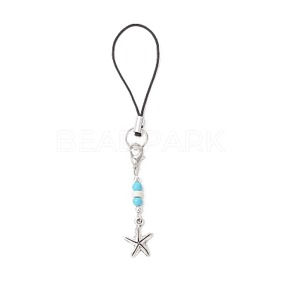 Marine Theme Alloy Mobile Straps HJEW-JM03443-1