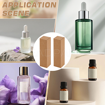 Kraft Paper Packing Boxes for Essential Oil Gift LS-CON-WH0107-59A-01-1