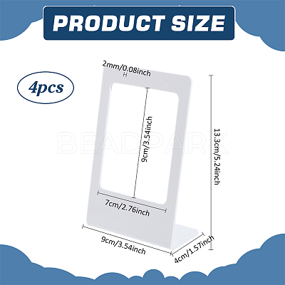 Acrylic Earring Display Stands EDIS-WH0012-46B-1