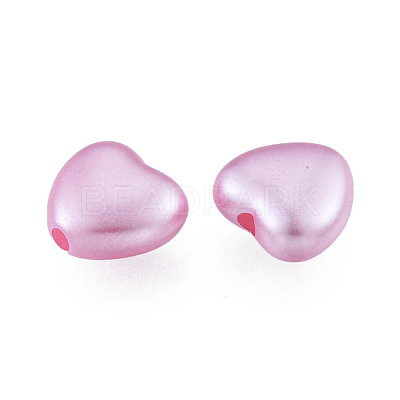 ABS Plastic Imitation Pearl Beads OACR-T018-10B-1