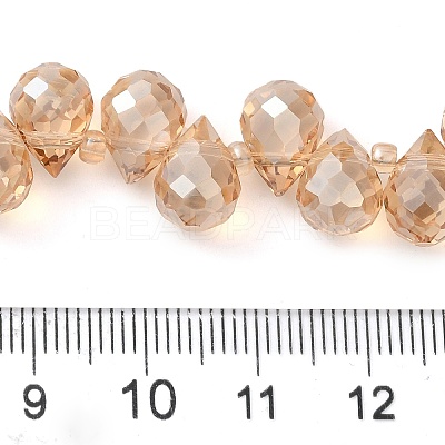 Electroplate Glass Beads Strands EGLA-D030-17I-1