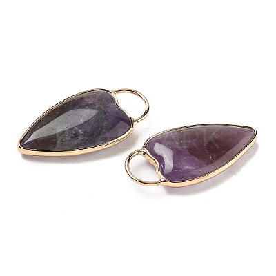 Natural Amethyst Pendants G-I393-01G-03-1