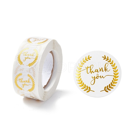 Thank You Stickers Roll DIY-O021-08B-1