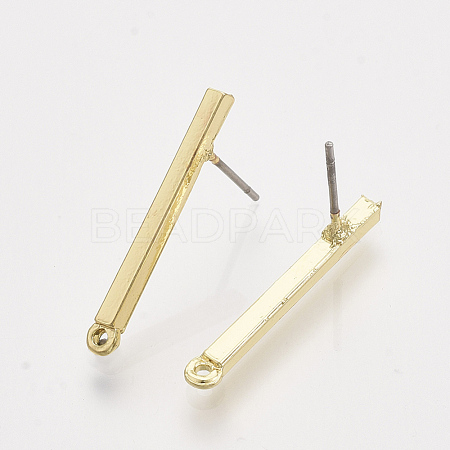 Alloy Stud Earring Findings X-PALLOY-S121-137-1