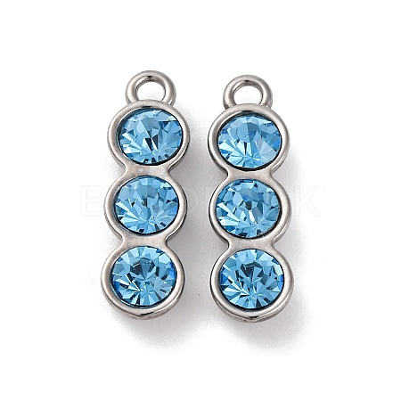 High Polished 304 Stainless Steel Pendants STAS-R005-06P-01-1