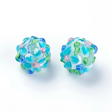Handmade Bumpy Lampwork Beads LAMP-E021-07L-1