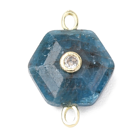 Faceted Natural Apatite Carved Links G-T146-01G-07-1