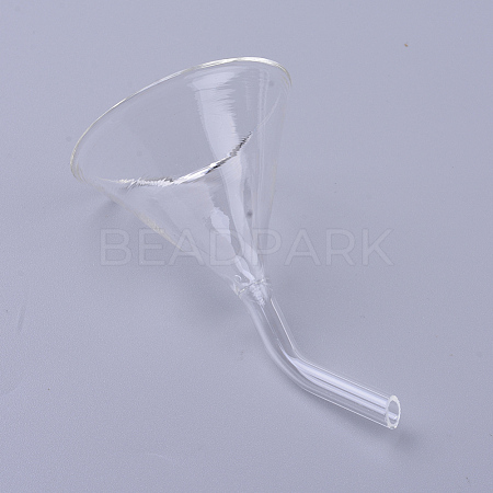 Transparent Glass Funnel Hopper AJEW-WH0104-46C-1