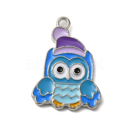 Winter Theme Alloy Enamel Pendants ENAM-M002-04A-P-1