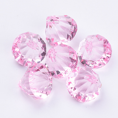Transparent Acrylic Pendants X-TACR-Q260-C-V03-1