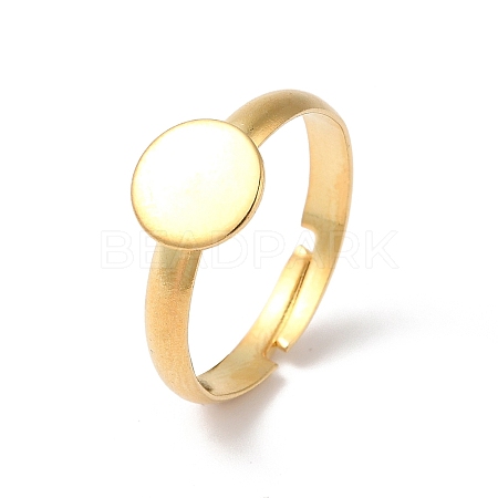 304 Stainless Steel Pad Ring Settings STAS-K278-11B-G-1