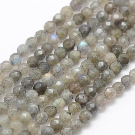 Natural Labradorite Beads Strands G-P322-30-4mm-1
