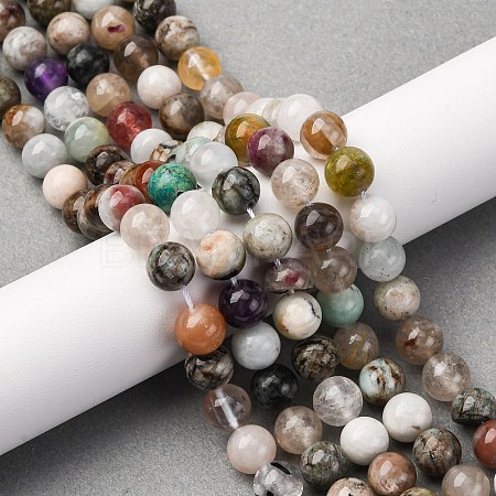 Natural Mixed Stone Beads Strands G-RM250109-C2-1