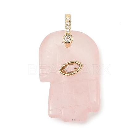 Natural Rose Quartz Carved Pendants GG-CBA5963-01A-NH-1