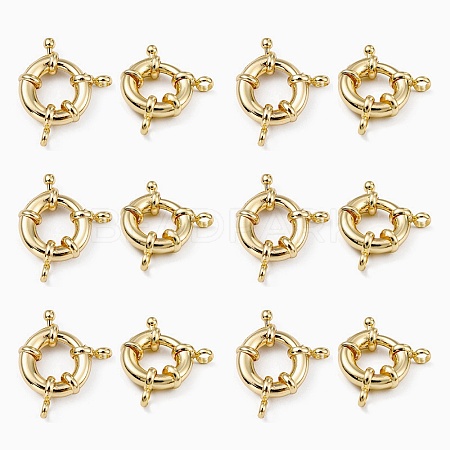 Rack Plating Brass Spring Ring Clasps LS-KK-D399-A-G-NF-1