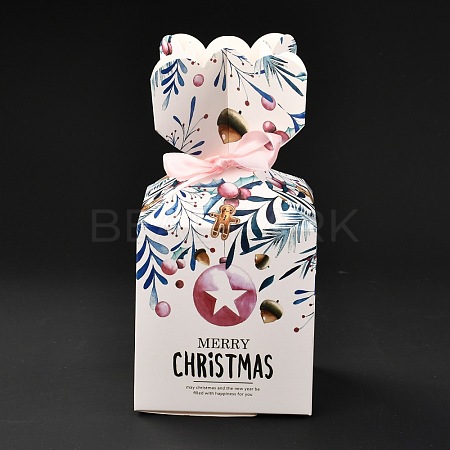 Christmas Theme Paper Fold Gift Boxes CON-G012-03A-1