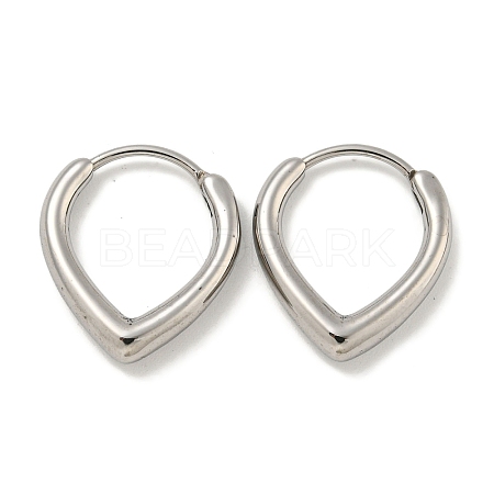 316 Surgical Stainless Steel Hoop Earrings EJEW-D096-18F-AS-1