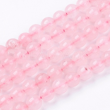 Natural Rose Quartz Bead Strands X-G-R193-13-6mm-1