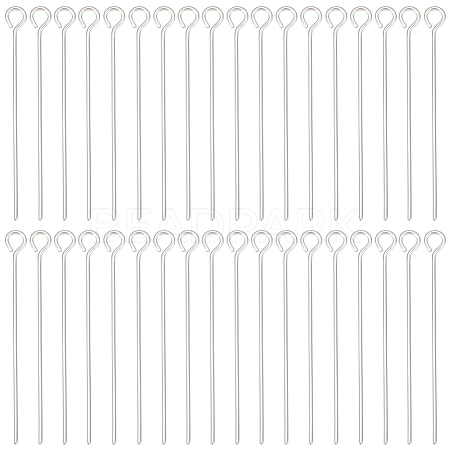 Beebeecraft 40Pcs 925 Sterling Silver Eye Pin STER-BBC0002-16A-1