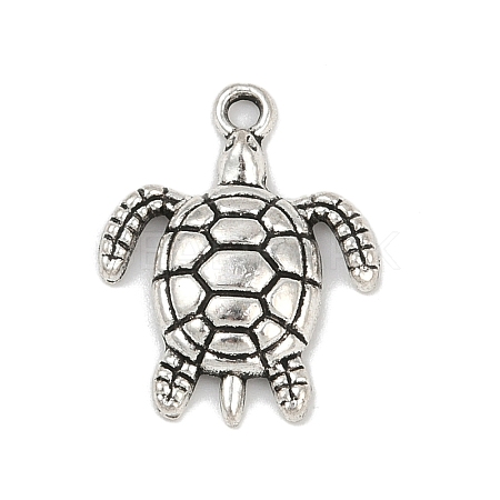Tibetan Style Alloy Pendants PALLOY-V008-01A-AS-1