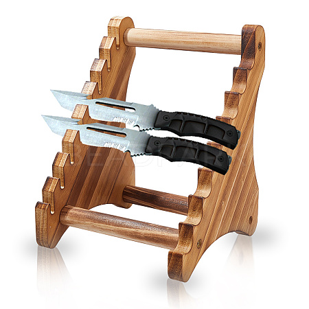 Wood Sword Display Riser Stands ODIS-WH0030-249-1