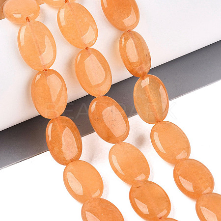 Dyed Natural White Jade Beads Strands G-N370-01A-12-1
