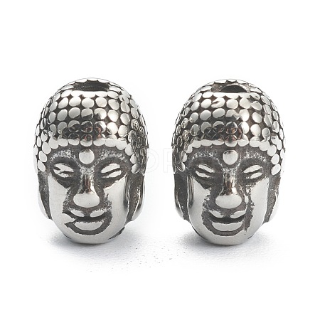 304 Stainless Steel Beads STAS-J037-17AS-1