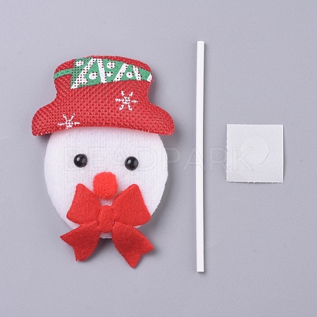 Snowman Shape Christmas Cupcake Cake Topper Decoration DIY-I032-02-1