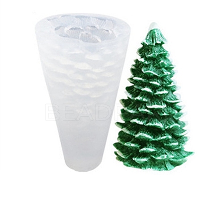 3D Christmas Tree DIY Candle Silicone Molds CAND-B002-02B-1